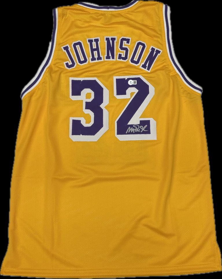 Magic Johnson Signed Jersey BAS Los Angeles Lakers Autographed