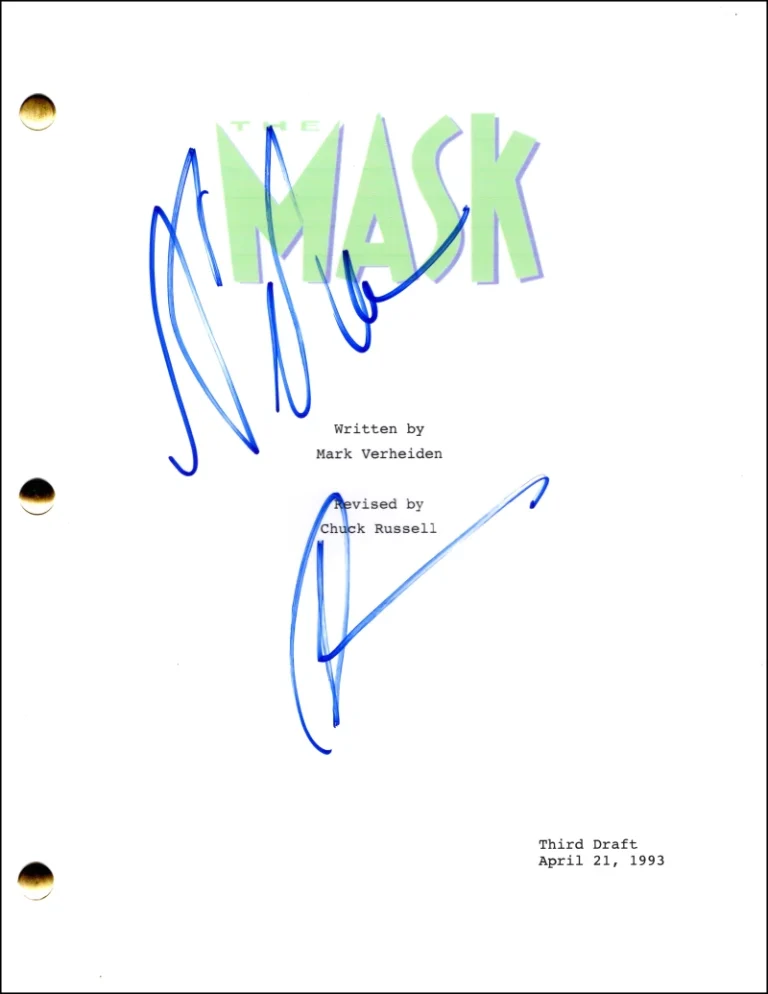 Peter Greene Signed Autograph The Mask Movie Script Screenplay - Dorian Tyrell