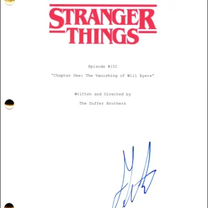 Gaten Matarazzo Signed Autograph Stranger Things Full Script Screenplay - Dustin