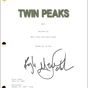 Kyle MacLachlan Signed Autograph Twin Peaks Pilot Script Screenplay w/ JSA COA