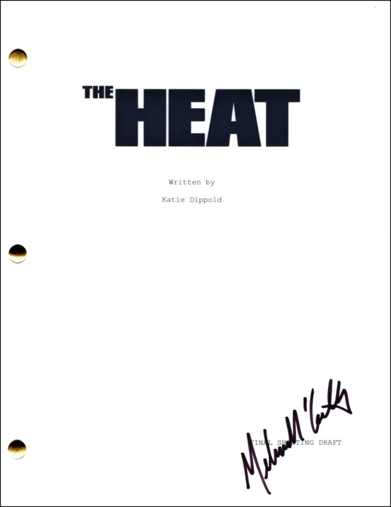 Melissa McCarthy Signed Autograph The Heat Full Movie Script Screenplay