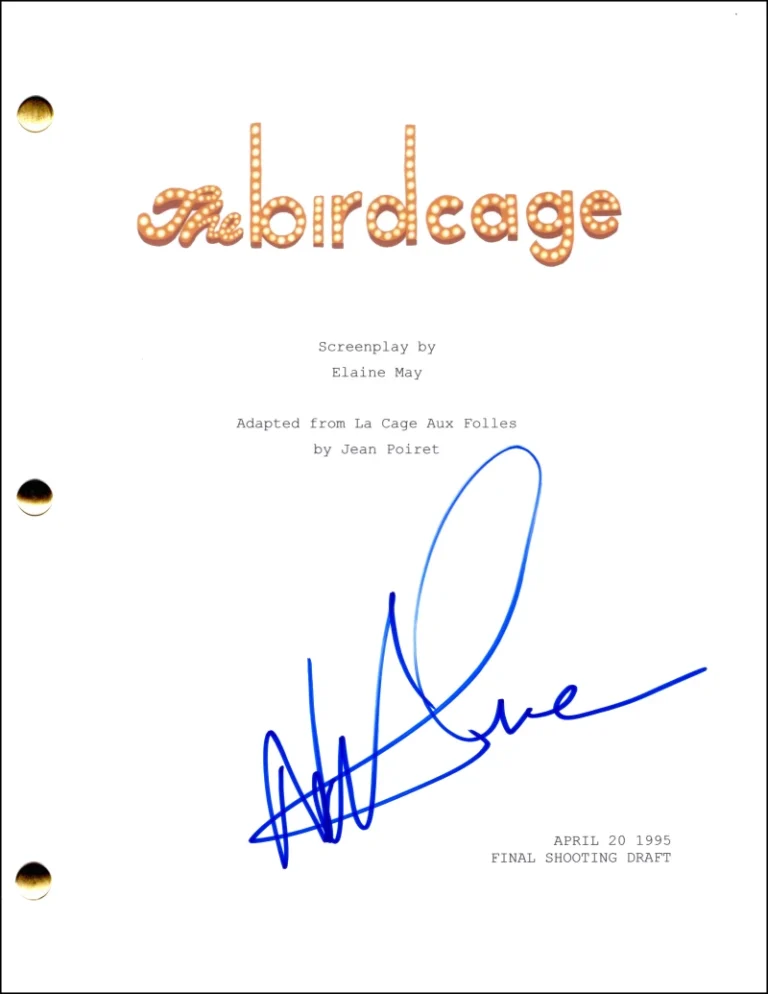 Nathan Lane Signed Autograph The Birdcage Full Movie Script w/ Robin Williams