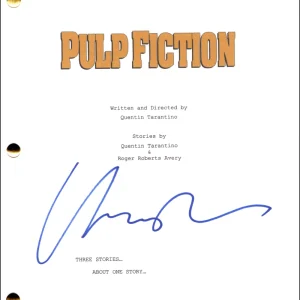 Uma Thurman Signed Autograph Quentin Tarantino Pulp Fiction Movie Script JSA COA