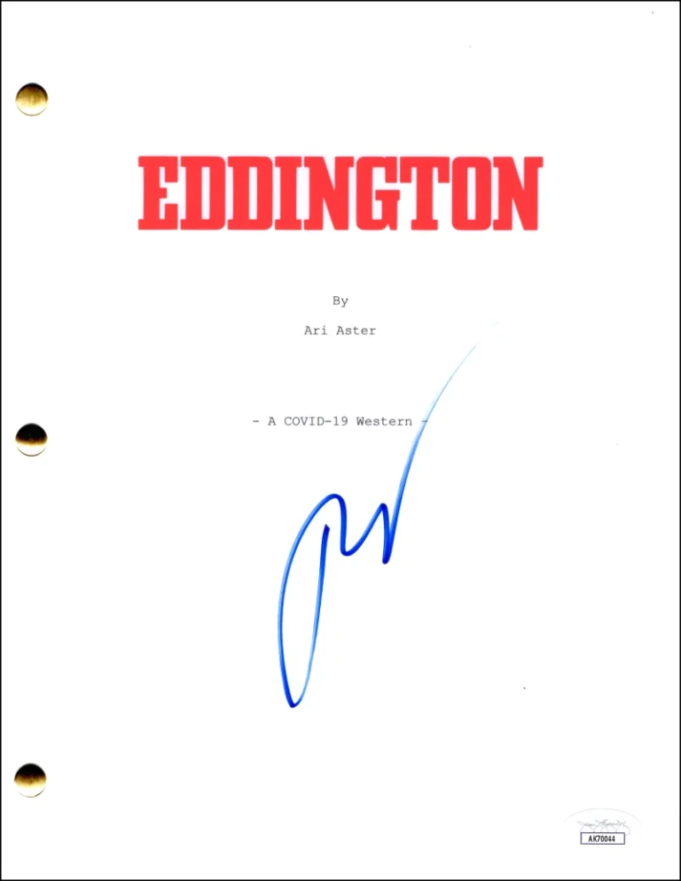 Ari Aster Signed Autograph Eddington Full Movie Script Screenplay w/ JSA COA