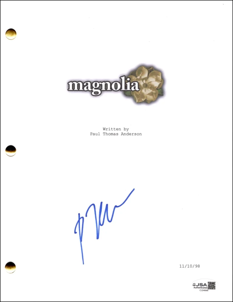 Paul Thomas Anderson Signed Autograph Magnolia Movie Script Screenplay - JSA COA