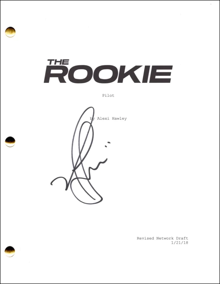 Nathan Fillion Signed Autograph The Rookie Pilot Script Screenplay - John Nolan