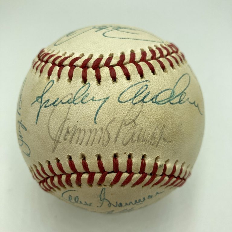 1978 Cincinnati Reds Team Signed Official National League Baseball JSA COA