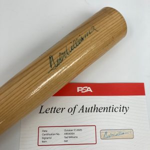 Ted Williams Signed Rawlings Big Stick Baseball Bat PSA DNA COA