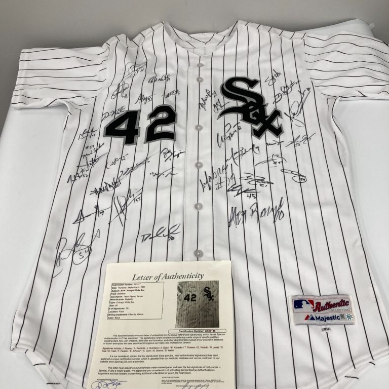 2014 Chicago White Sox Team Signed Jackie Robinson Day Jersey JSA COA & MLB Auth