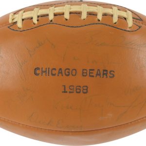 1968 Chicago Bears Team Signed Wilson Football Brian Piccolo Dick Butkus JSA COA