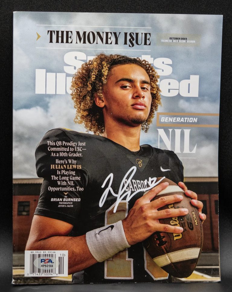 2023 SPORTS ILLUSTRATED JULIAN LEWIS SIGNED MAGAZINE COLORADO BUFFALOES COLLECTIBLE MEMORABILIA
