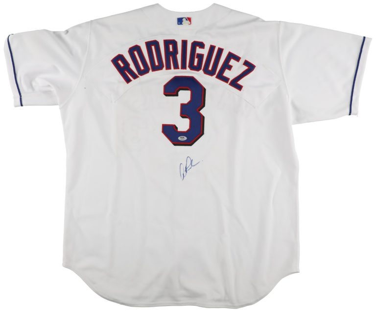 Alex Rodriguez Signed Texas Rangers Rawlings Game Model Home Jersey PSA DNA