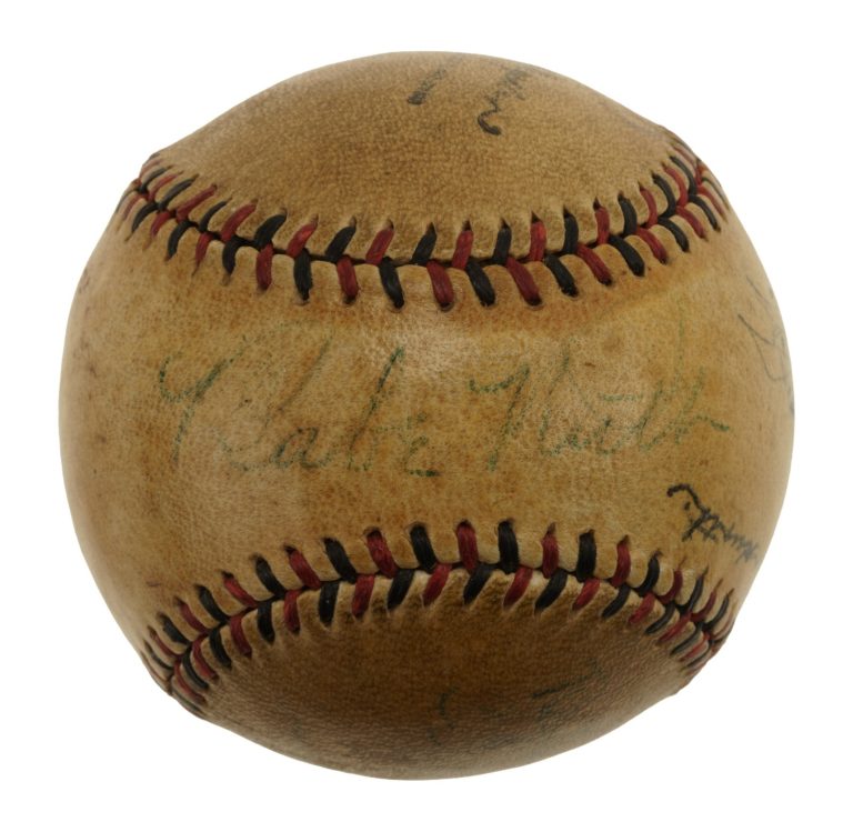 1932 WORLD SERIES GAME USED SIGNED BASEBALL BABE RUTH CALLED SHOT JSA COA COLLECTIBLE MEMORABILIA