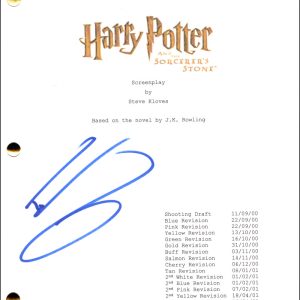 Tom Felton Signed Autograph Harry Potter Sorcerer's Stone Script - Draco Malfoy