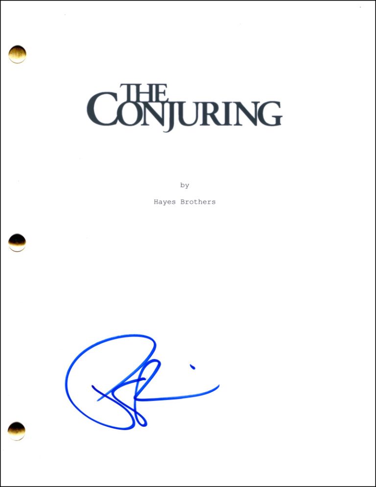 Patrick Wilson Signed Autograph The Conjuring Movie Script Screenplay  Ed Warren