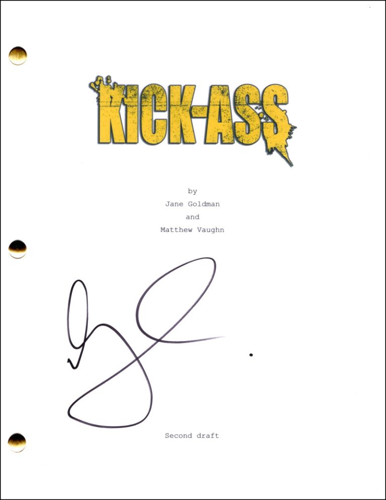 Matthew Vaughn Signed Autograph Kick-Ass Full Movie Script Screenplay