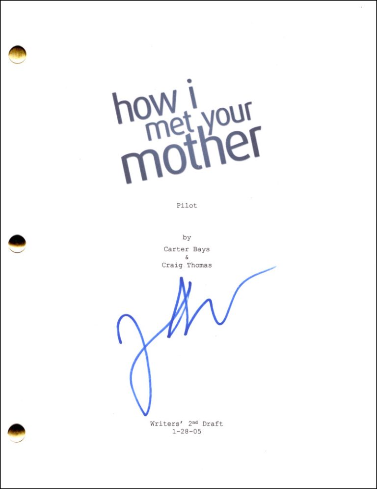 Jason Segel Signed Autograph How I Met Your Mother Full Pilot Script - Marshall