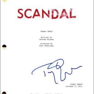 Tony Goldwyn Signed Autograph Scandal Pilot Script Screenplay - President Grant