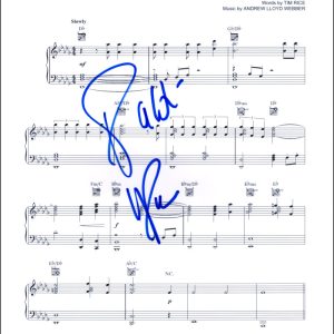 Patti LuPone Signed Autograph Don't Cry for Me Argentina Sheet Music from Evita