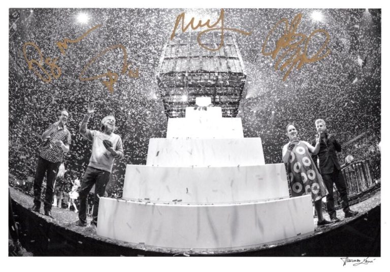 Phish Band Complete x4 Signed Autograph Rene Huemer Giclee Photo Print - JSA COA