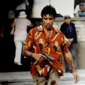 Al Pacino Hand Signed Autographed 16x20 Photo Scarface Heat + Gun GA GV 750497