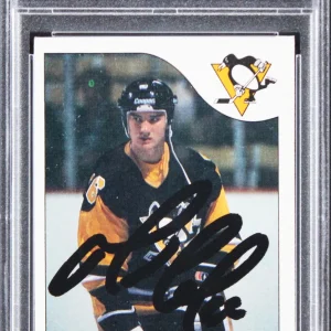 Penguins Mario Lemieux Signed 1985 Topps #9 RC Card Ex 5 Auto 10! PSA/DNA Slab