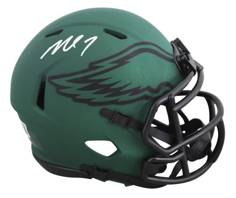 Eagles Michael Vick Authentic Signed Rave Speed Mini Helmet BAS Witnessed