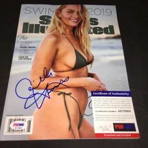 Camille Kostek Signed SI Sports Illustrated Swimsuit Edition Full Mag PSA #6