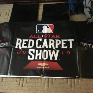 2019 MLB All Star Game Red Carpet Parade Street Banner Cleveland **HUGE** 7'X4'