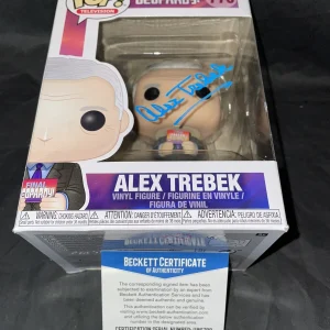 Alex Trebek Signed Official Funko Pop Jeopardy Host For 37 Seasons Beckett #2