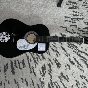 Charlie Watts Signed Full Size Acoustic Guitar Rolling Stones Star PSA/DNA