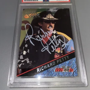 Richard Petty Signed 1994 High Gear Trading Card Slabbed By PSA/DNA