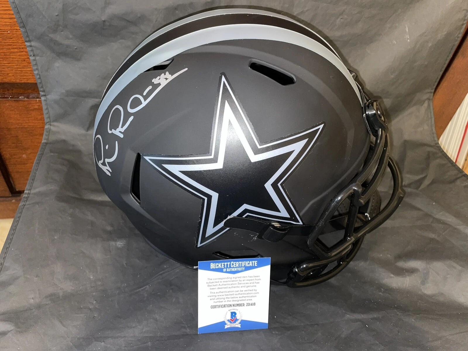 Michael Irvin Signed Official Dallas Cowboys Full Size Replica Helmet ...