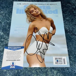 Jasmine Sanders Signed SI Sports Illustrated Swimsuit Edition Full Mag Beckett