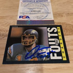 Dan Fouts Signed Trading Card San Diego Chargers PSA/DNA