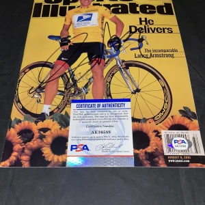 Lance Armstrong Signed SI Sports Illustrated Full Magazine PSA/DNA #6