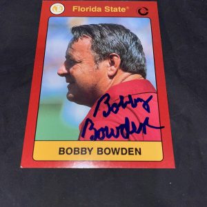 Bobby Bowden Signed 1990-1991 FSU Collegiate Collection #68