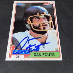 Dan Fouts ￼Signed 1981 Topps Trading Card San Diego Chargers