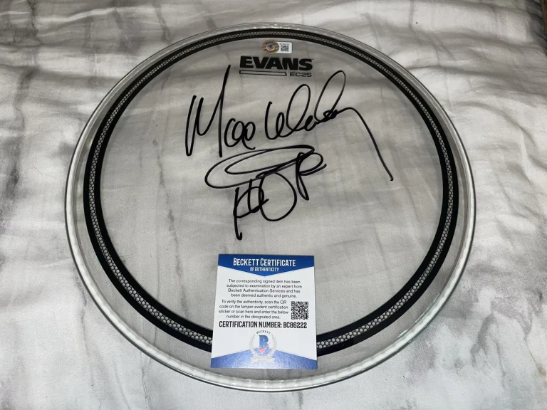 Max Weinberg Signed Evans 12” Clear Drumhead E Street Band Drummer Beckett #2