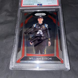 William Byron Signed Panini Prizm Trading Card PSA/DNA