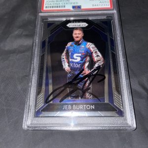 Jeb Burton Signed Panini Prizm Trading Card PSA/DNA