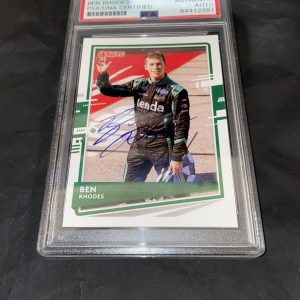 Ben Rhodes Signed Donruss NASCAR Trading Card PSA/DNA