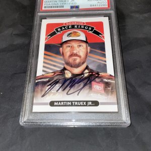 Martin Truex Jr Signed Donruss NASCAR Trading Card PSA/DNA