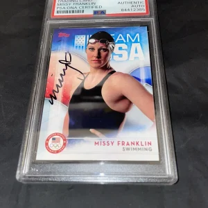 Missy Franklin Signed Topps US Olympic Team Trading Card PSA/DNA Encap