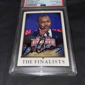 Ben Carson Signed 2016 Decision Trading Card Governor PSA/DNA Slab #2