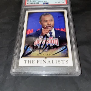 Ben Carson Signed 2016 Decision Trading Card Governor PSA/DNA Slab #3