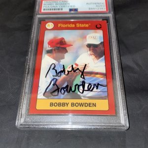 Bobby Bowden Signed 1990-1991 FSU Collegiate Collection PSA/DNA Slab #2