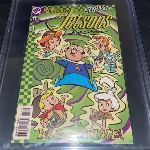 Bob Singer Signed The Flinstones & The Jetsons Comic Book Beckett Encap #2