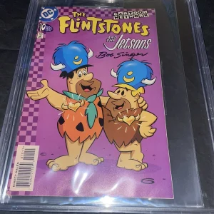 Bob Singer Signed The Flinstones & The Jetsons Comic Book Beckett Encap #8