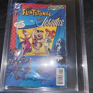 Bob Singer Signed The Flinstones & The Jetsons Comic Book Beckett Encap #10